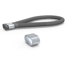 Elastiksnor 8mm grå - 1