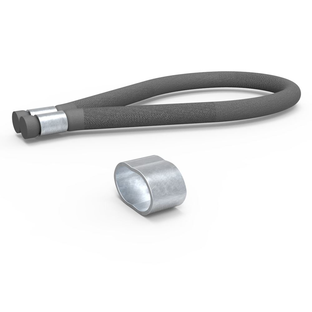 Elastiksnor 8mm grå