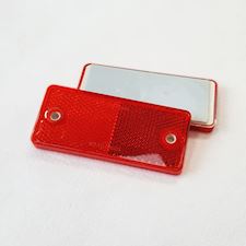 Refleks rød plast 90x40 mm - 1