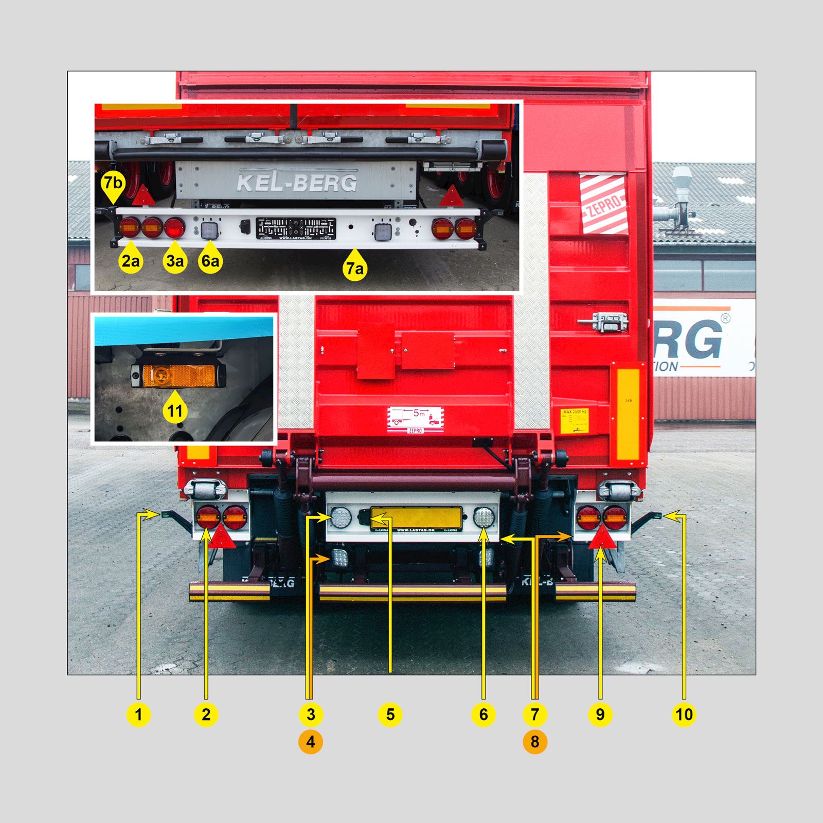 Reservedele lys - D100V m.fl.