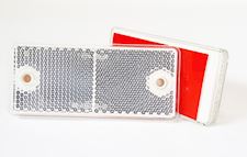 Refleks - hvid - plast 90x40mm - 1