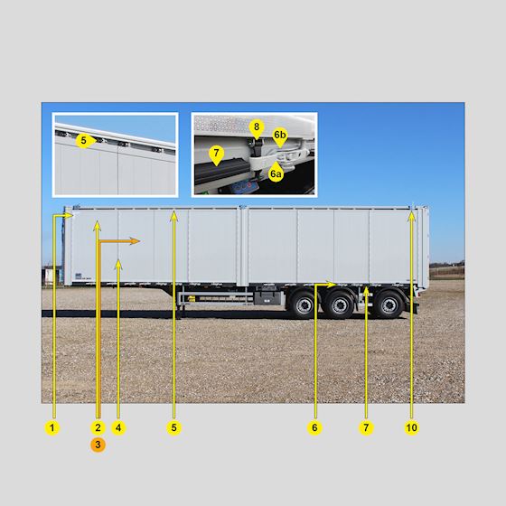 Venstreside m foldedøre - E180 Knapen bokstrailer