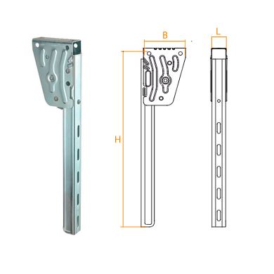 Holder for cyklistværn 572 mm Takler