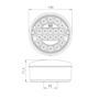 Baglygte 3 kammer LED THQ