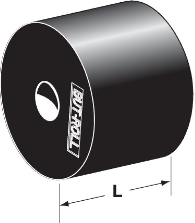 Butt-roller gummirulle L80