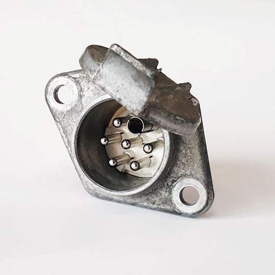 Stikdåse - 7 polet metal - ISO 3731