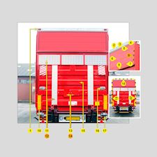 Zepro liftbagende gardinopbygning Type 1 - 1