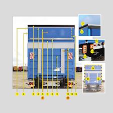 Bagende m Z-lift - gardinopbygning type 2 - 1