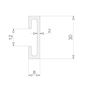 Aluskinne C-profil t./Lift 5m