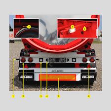 Reservedele chassis lys T850K - 1