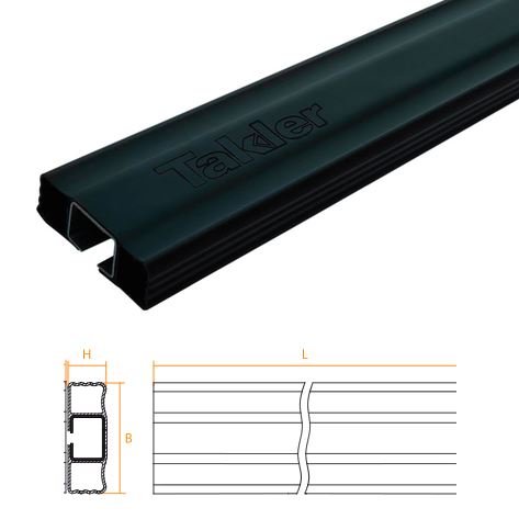Takler TK1013 Cyklistværnsprofil L5200